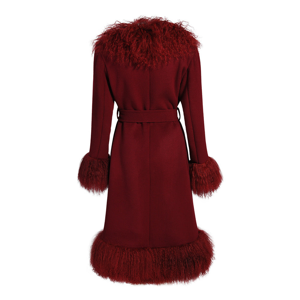 Dorothy Cashmere Shearling Maxi Coat