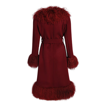 Dorothy Cashmere Shearling Maxi Coat