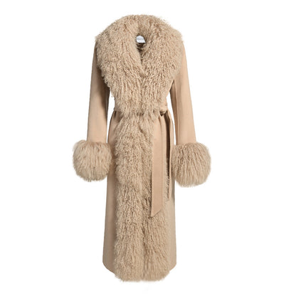 Inez Cashmere Shearling Coat
