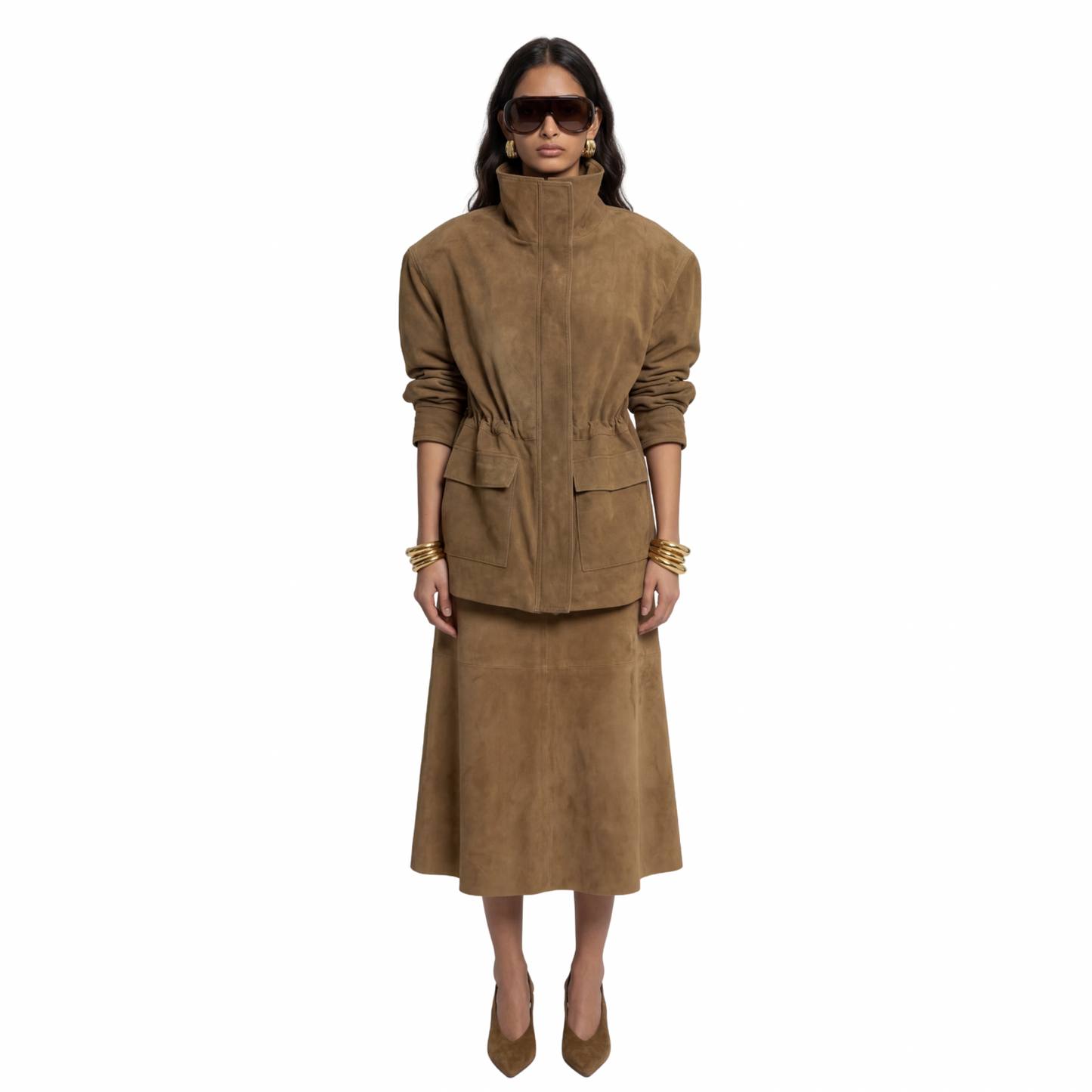 Alara Suede Maxi Skirt