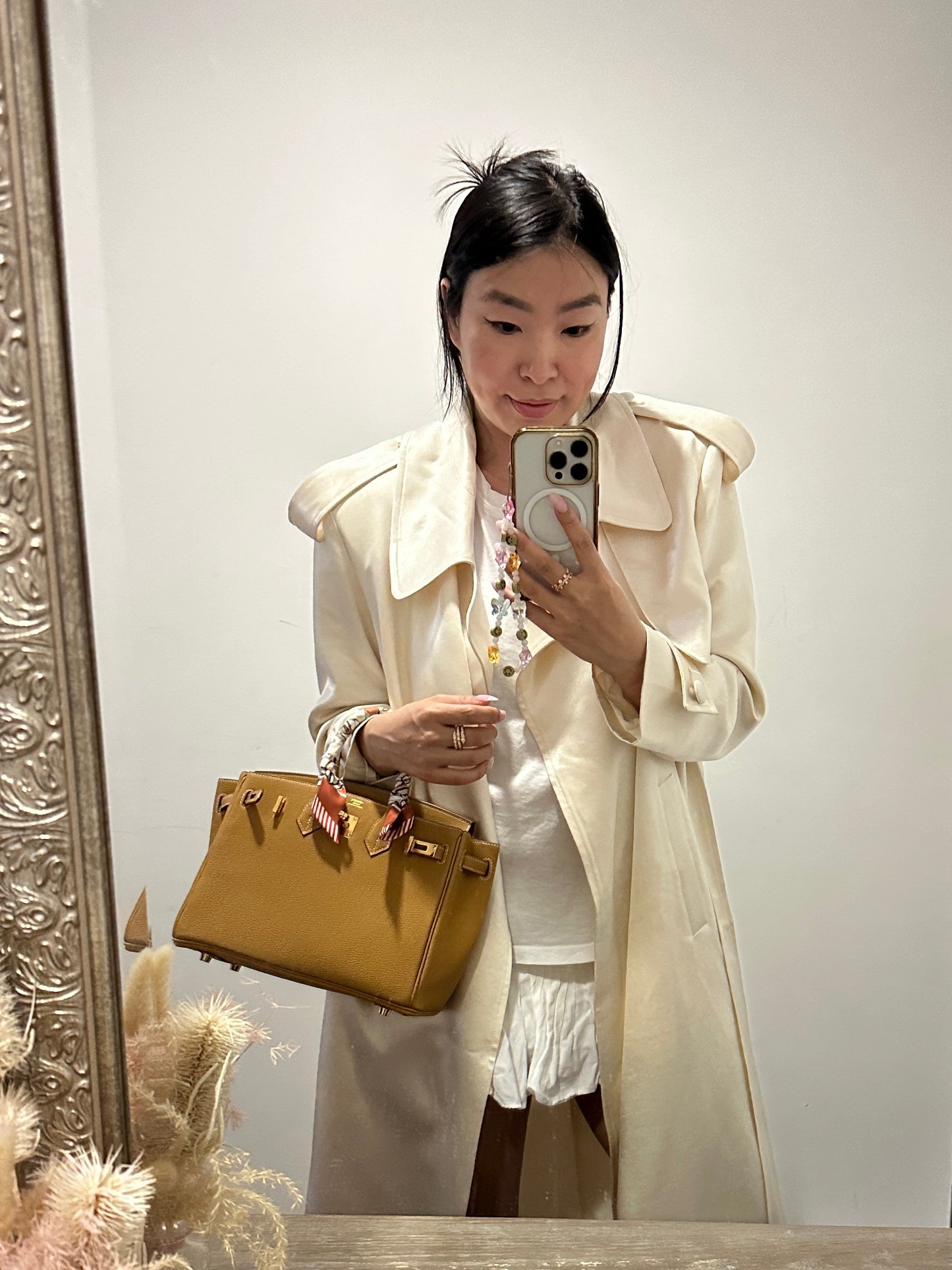 Olivia Satin Trench Coat