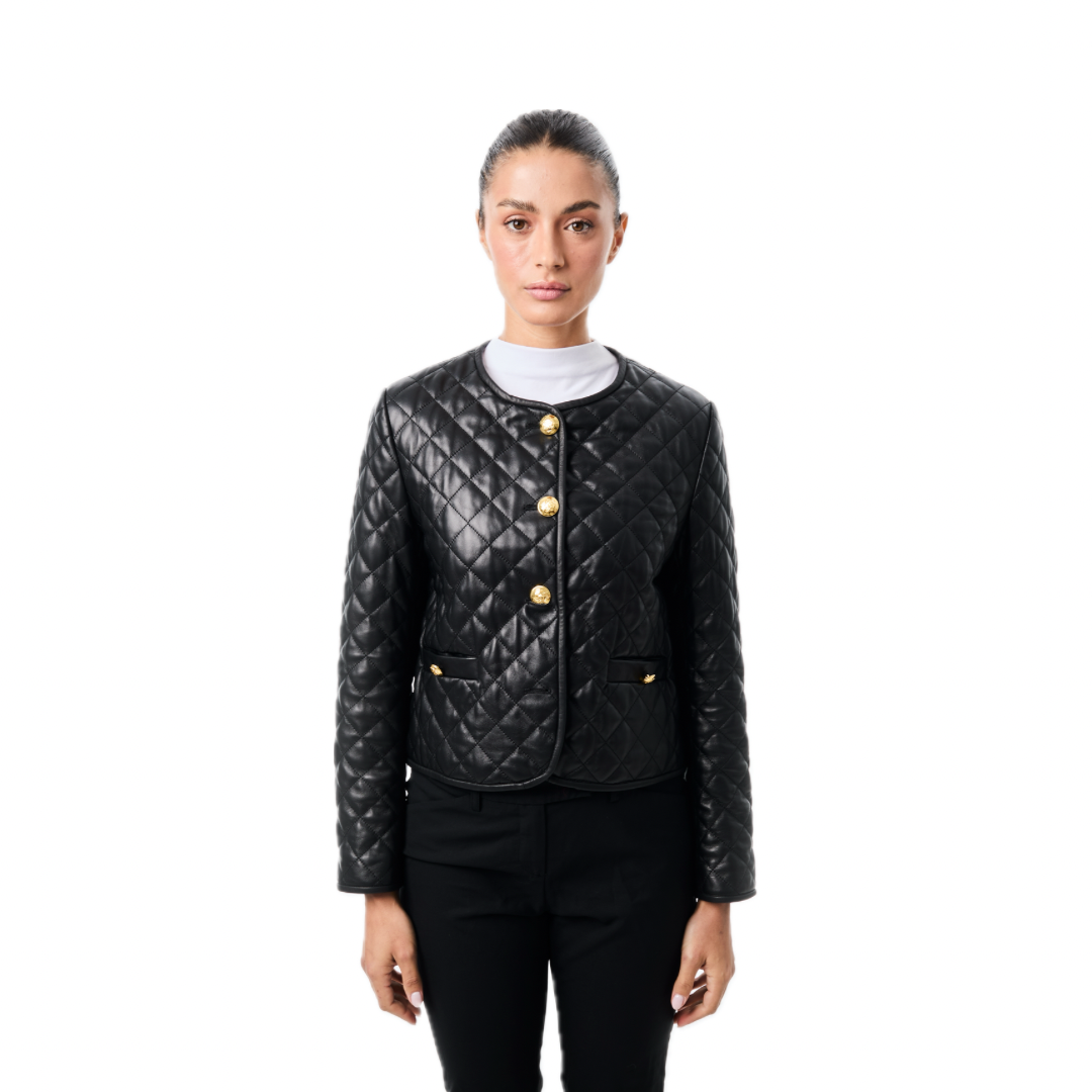 Maxine Quilted Leather Jacket