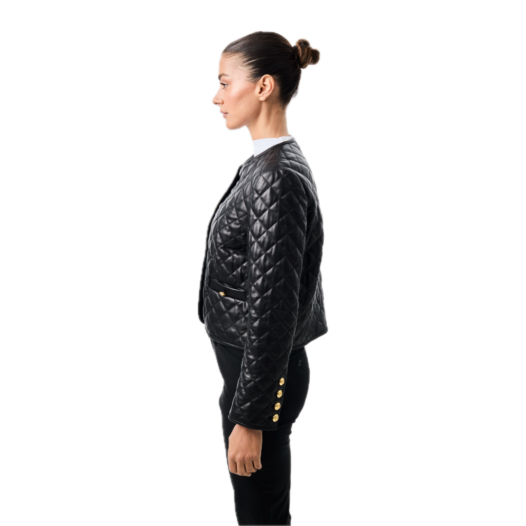 Maxine Quilted Leather Jacket