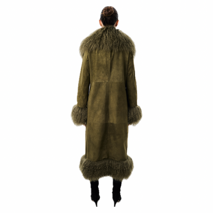 Dorothy Suede Maxi Coat