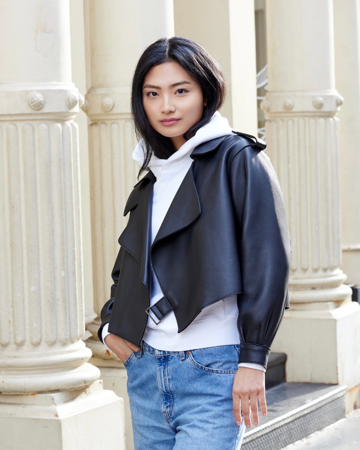Dylan Leather Moto Jacket