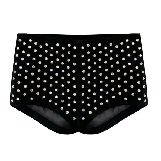Demi Diamanté Suede Shorts