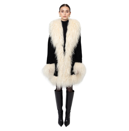 Dorothy Suede Midi Coat
