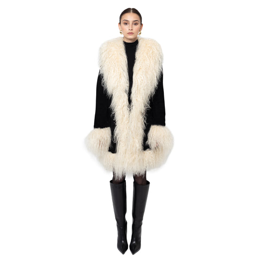 Dorothy Suede Midi Coat
