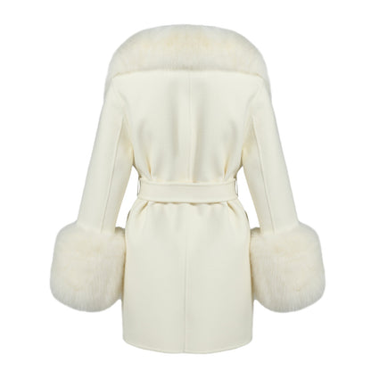 Jojo Midi Cashmere Fur Coat