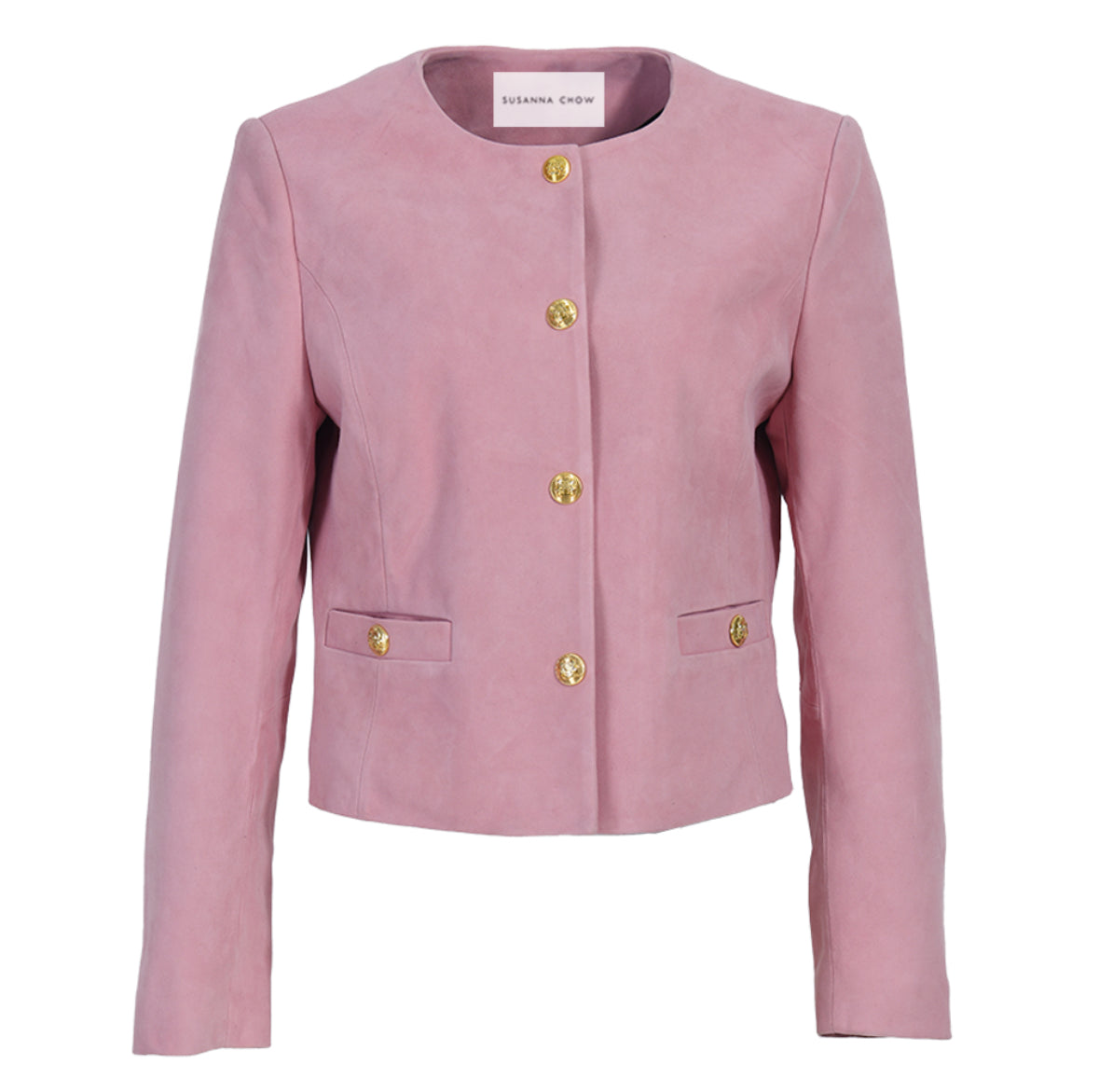 Frame popular Pink Suède Jacket size small