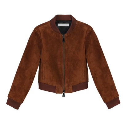 Mini Constance Suede Bomber Jacket