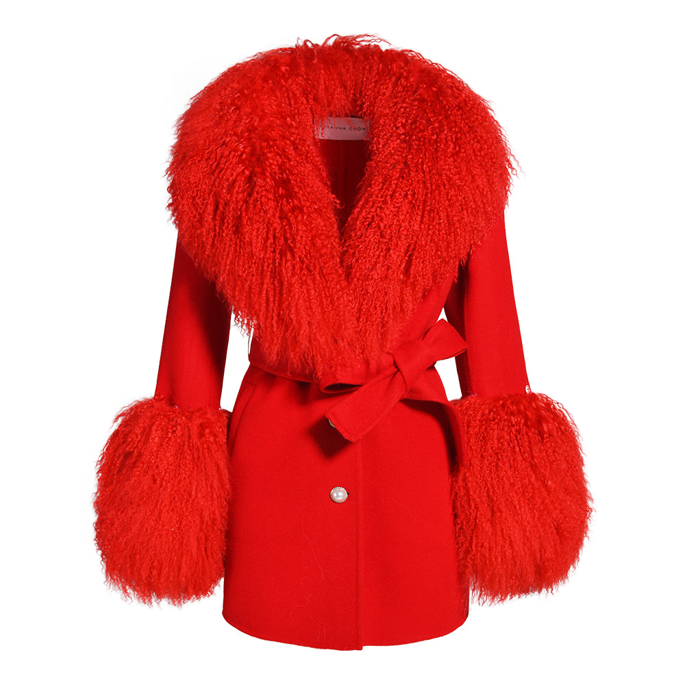 Mimi Cashmere Shearling Coat