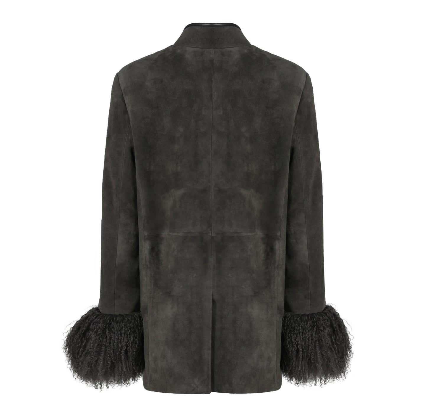 Sylvie Suede Mandarin Jacket