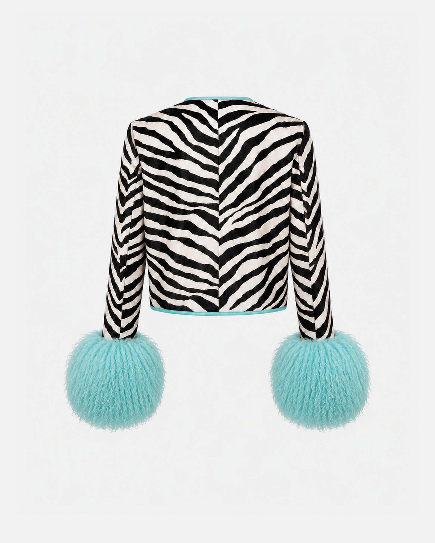 Leandra Zebra Pony Hair Jacket