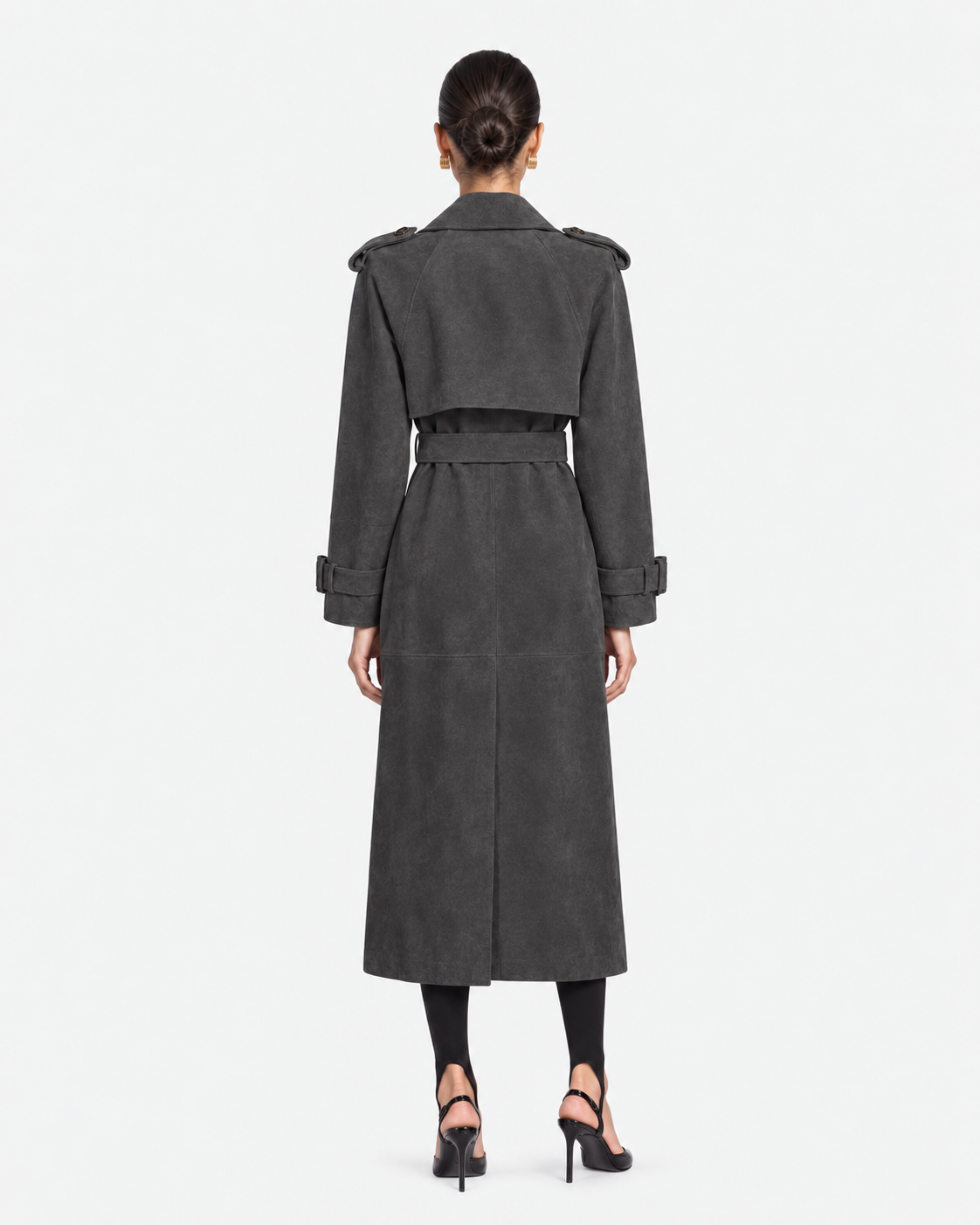 Madison Suede Trench Coat