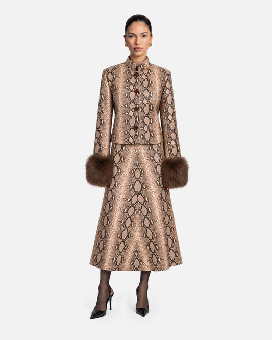 Priscilla Python Jacket