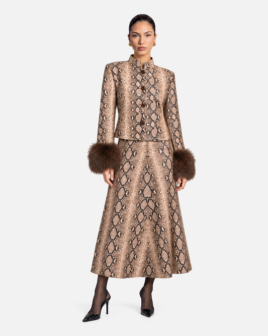 Priscilla Python Jacket