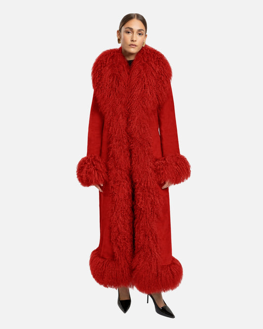 Dorothy Suede Ultra Maxi Coat