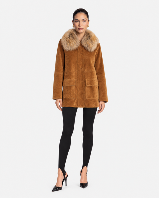 Raegan Suede Field Jacket