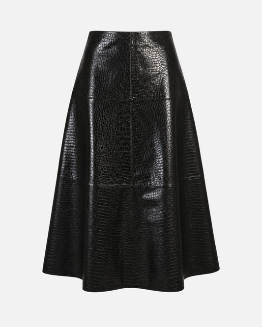 Alara Croc Maxi Skirt