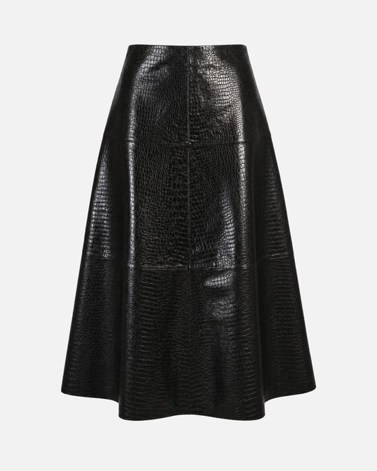 Alara Croc Maxi Skirt