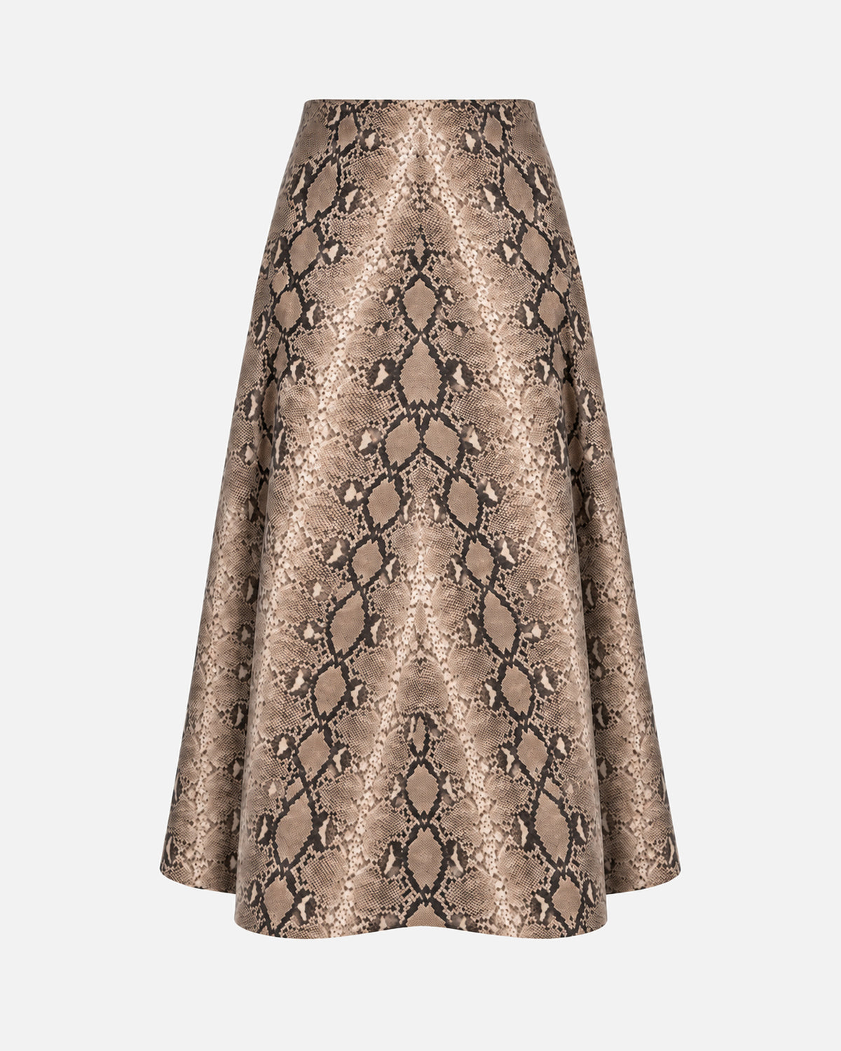 Alara Python Maxi Skirt in Python, front