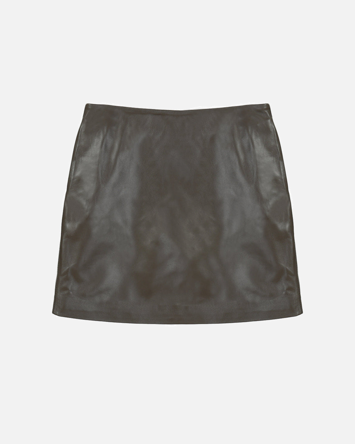 Alara Leopard Leather Skirt