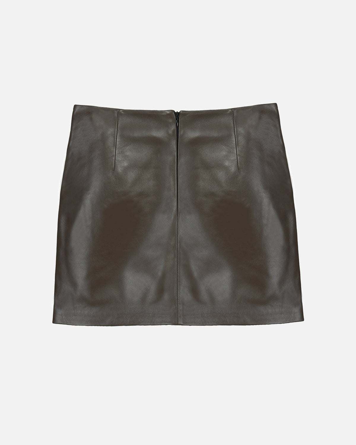 Alara Leopard Leather Skirt