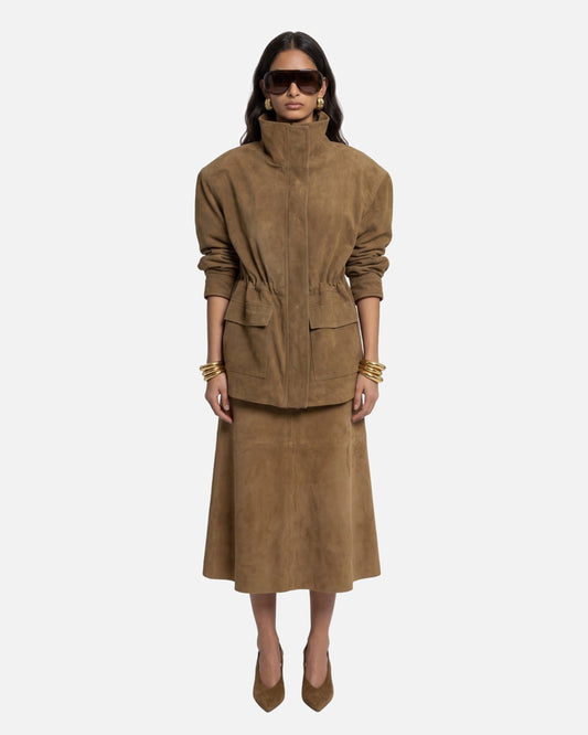 Alara Suede Maxi Skirt