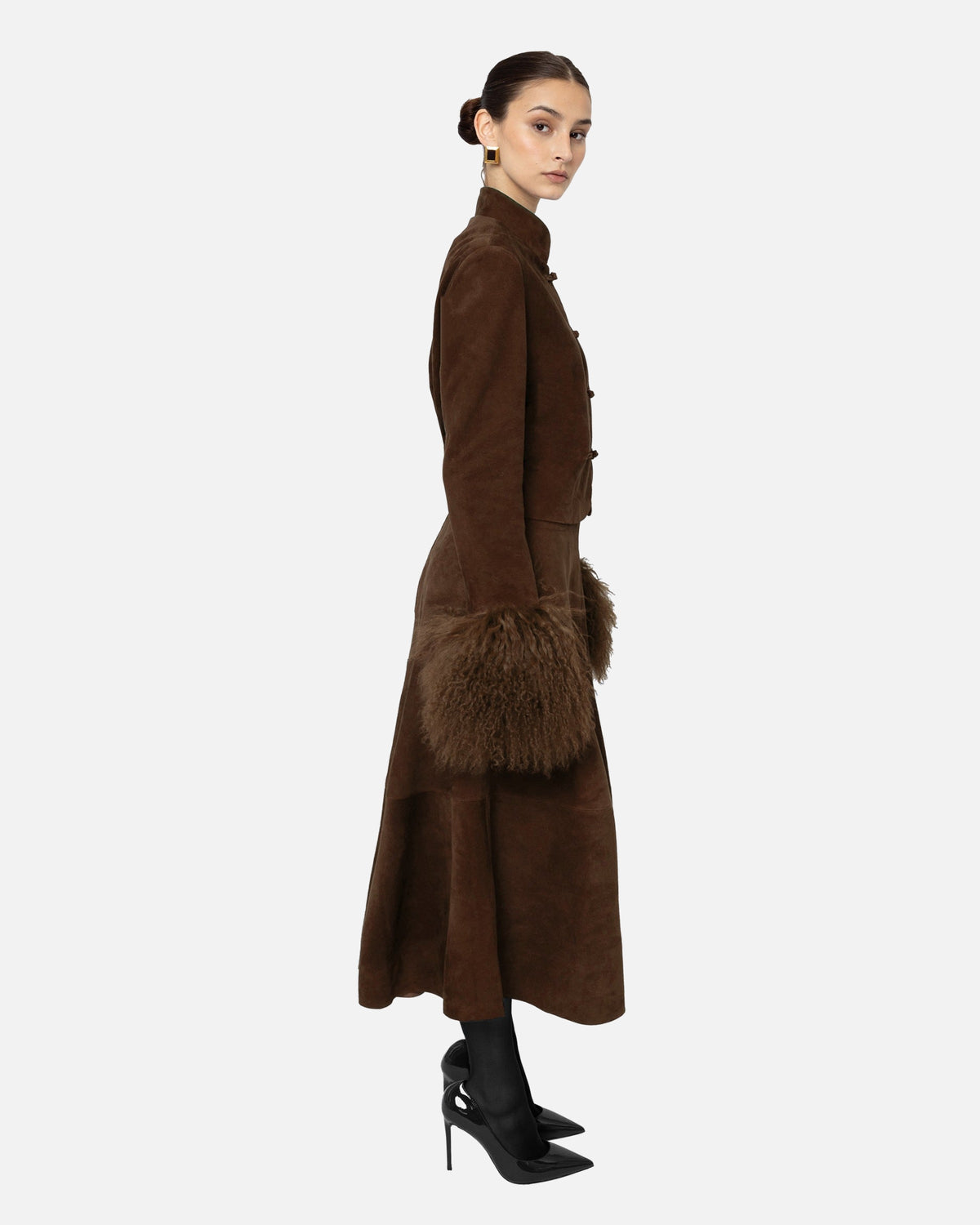 Alara Suede Maxi Skirt