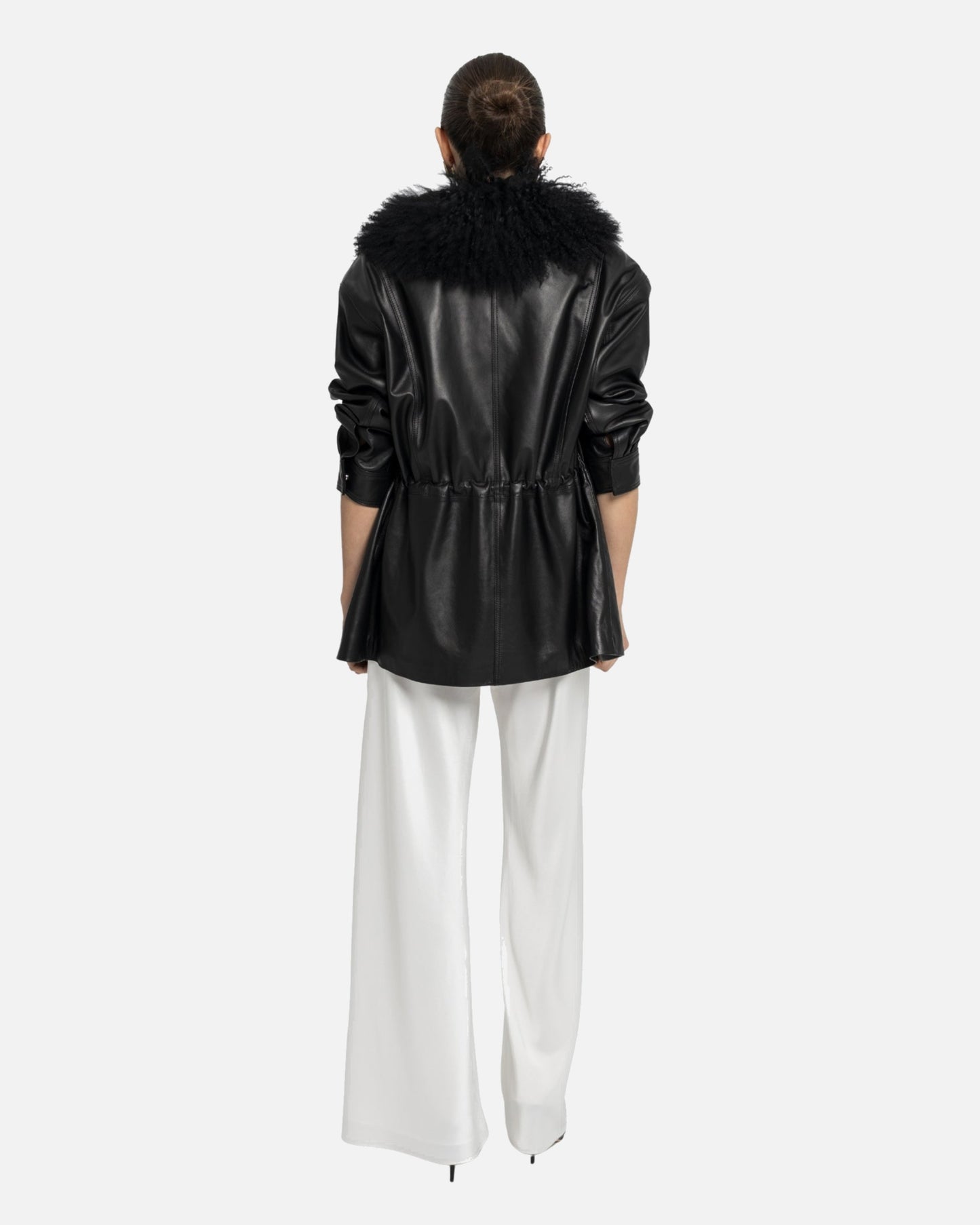 Allegra Leather Field Jacket