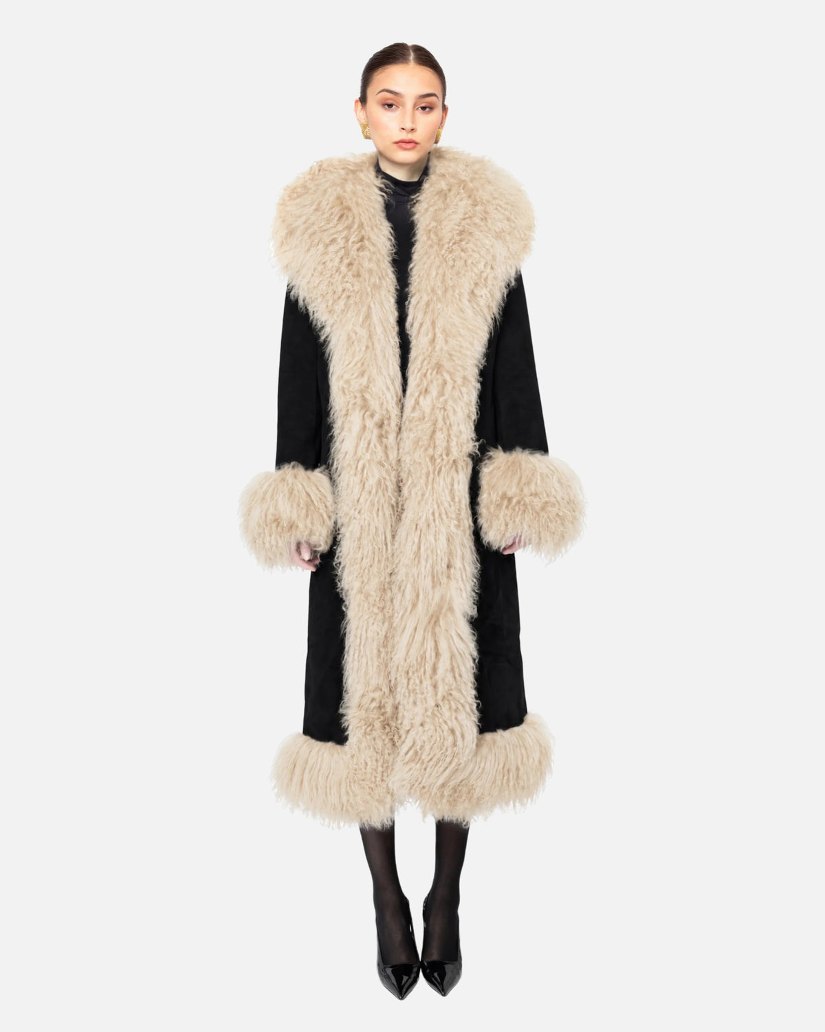 Dorothy Suede Maxi Coat
