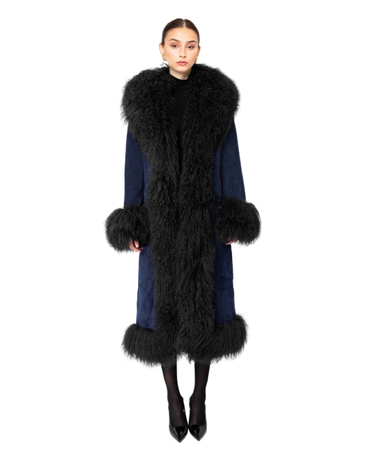 Dorothy Suede Maxi Coat