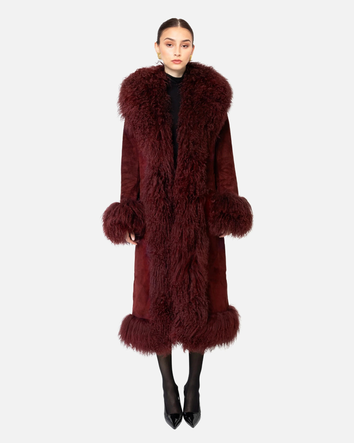 Dorothy Suede Maxi Coat