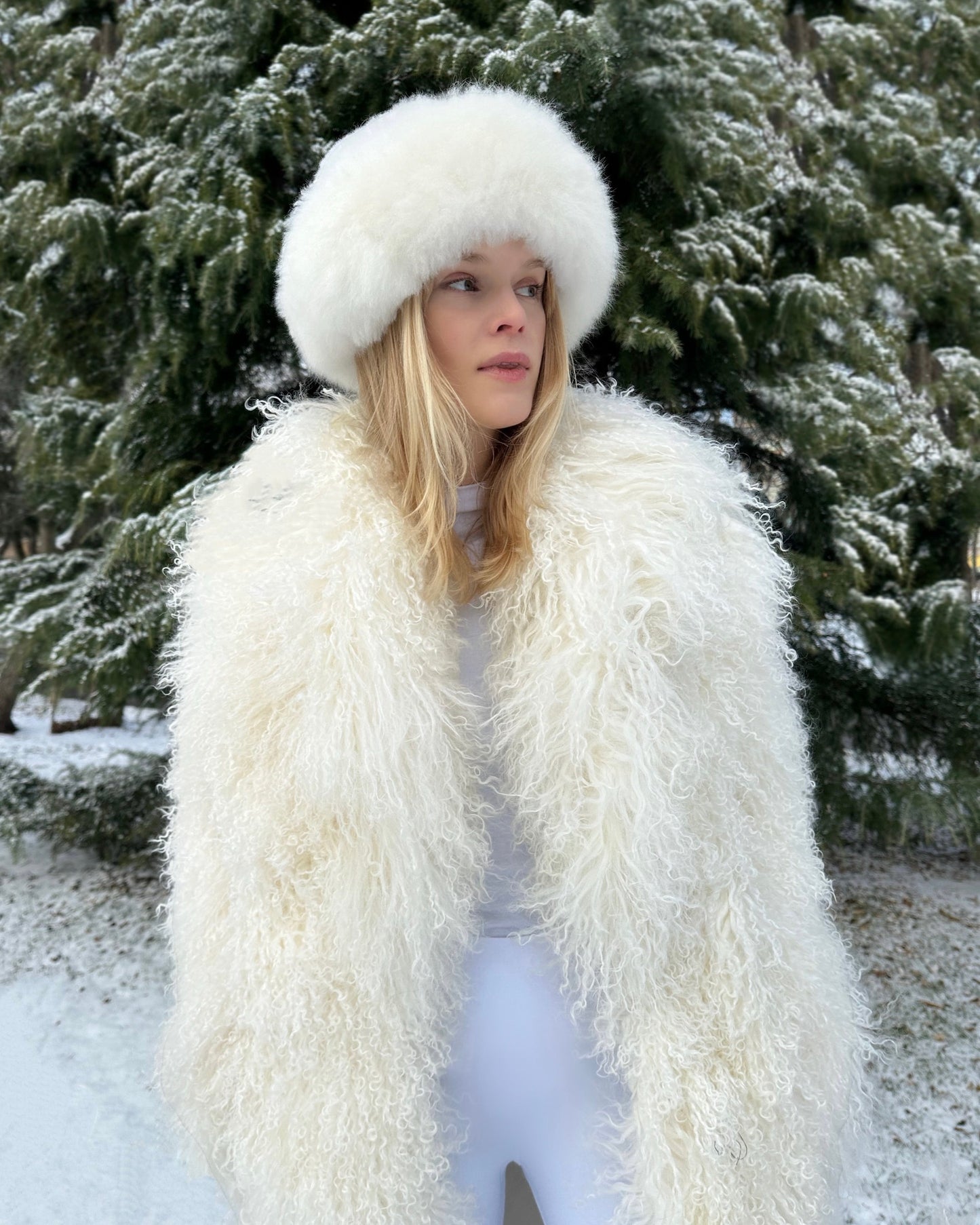 Carrie Shearling Maxi Coat