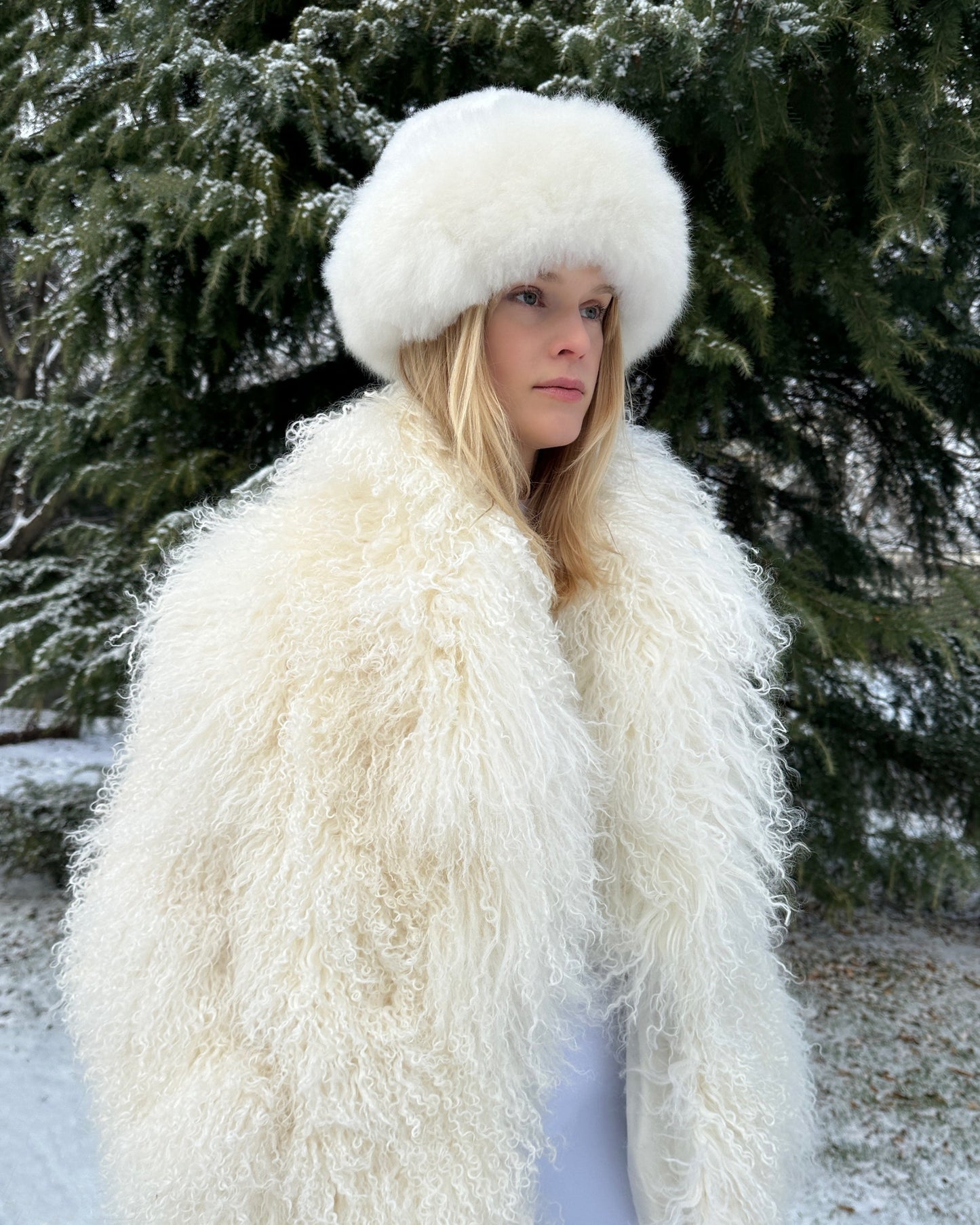 Carrie Shearling Maxi Coat