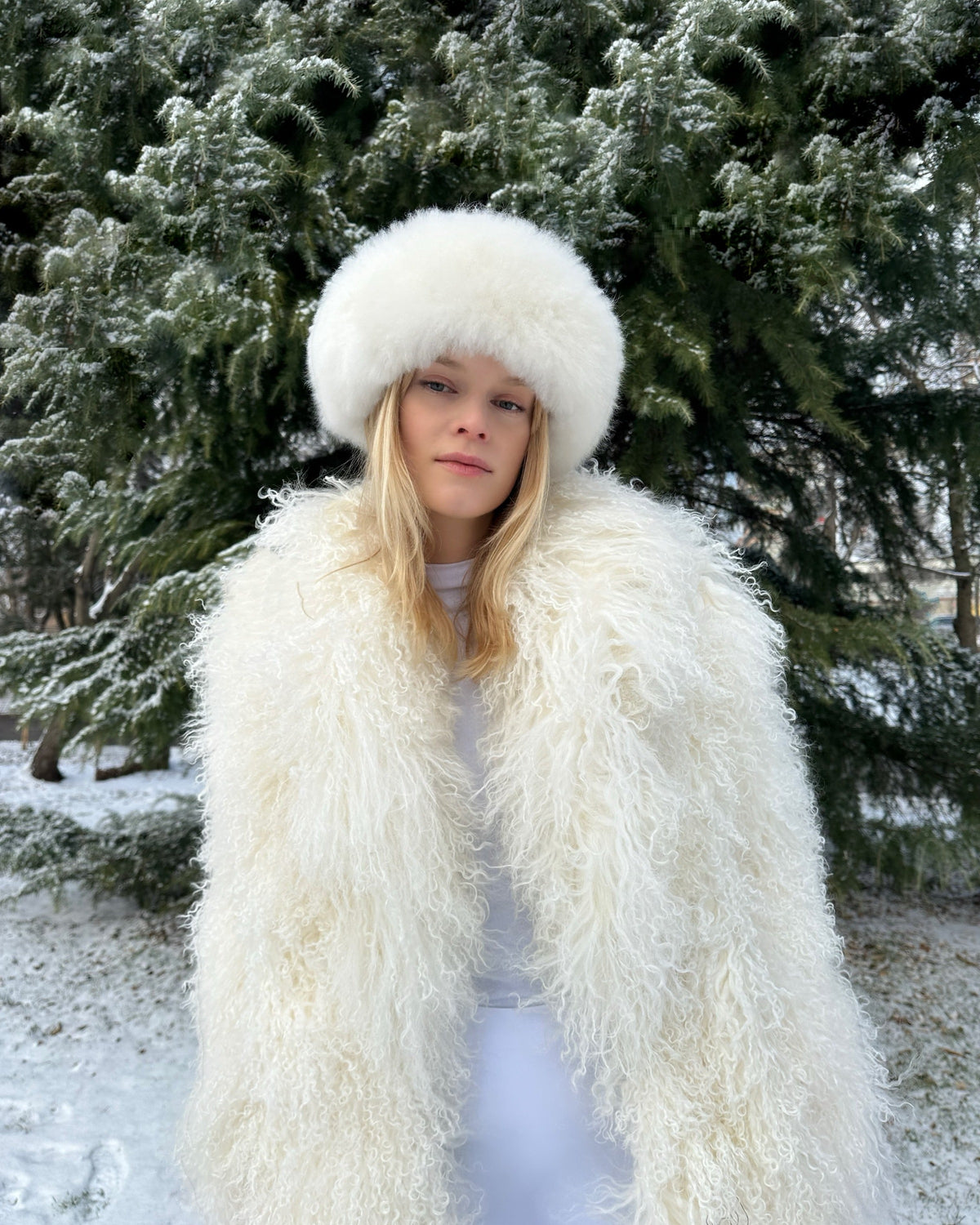 Carrie Shearling Maxi Coat