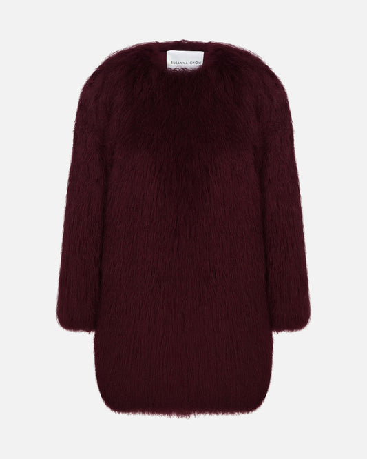 Carrie Shearling Midi Coat