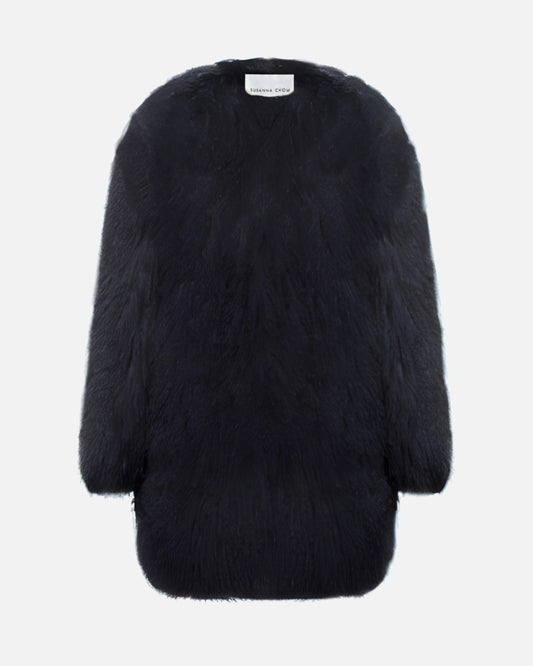 Carrie Shearling Midi Coat