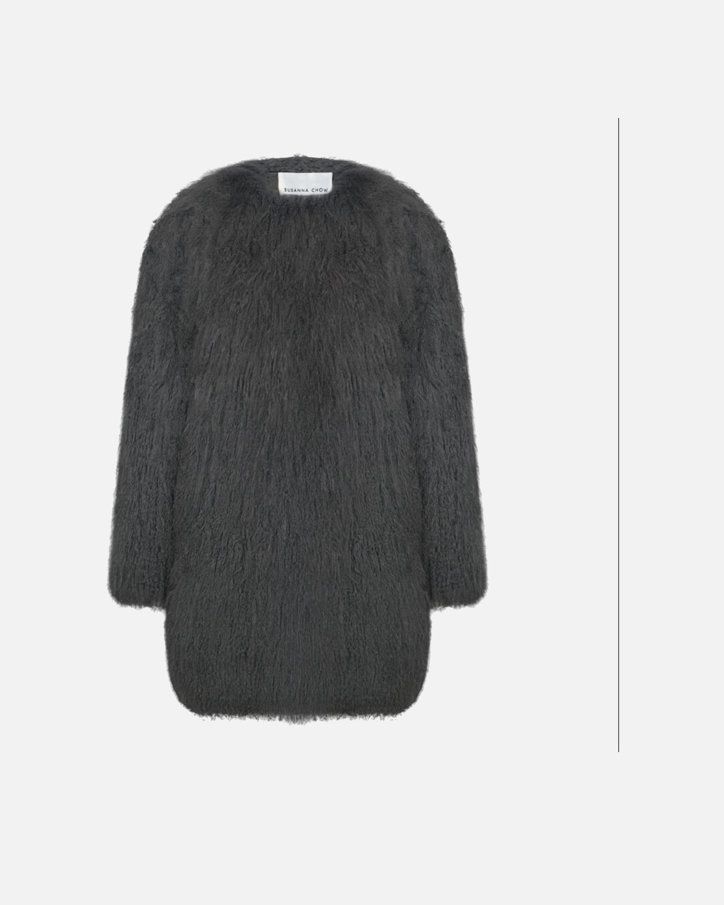 Carrie Shearling Midi Coat