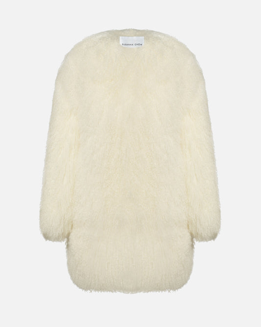 Carrie Shearling Midi Coat