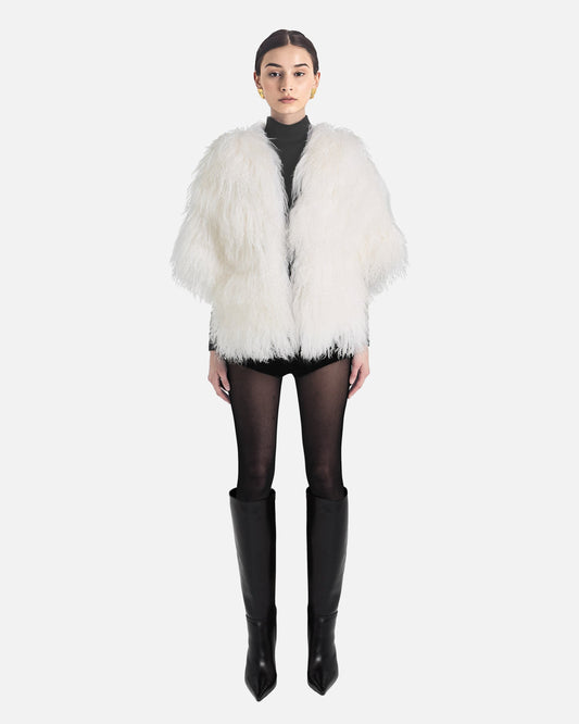 Carrie Shearling Shawl