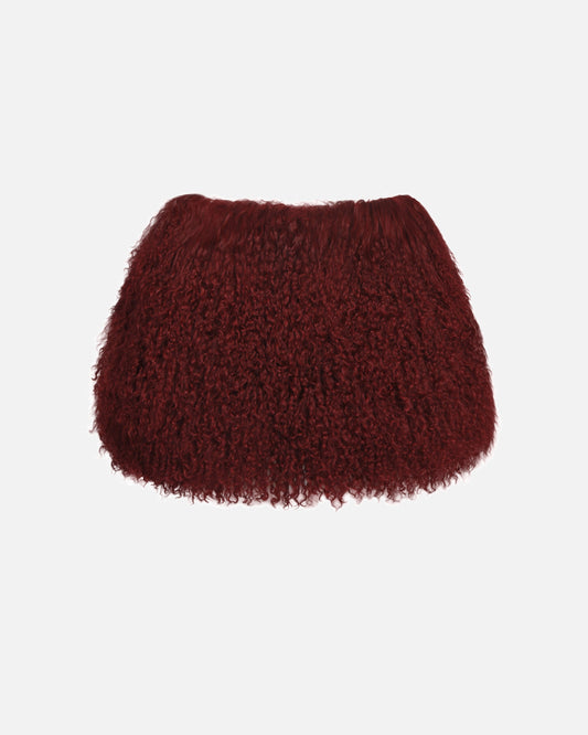 Carrie Shearling Skirt