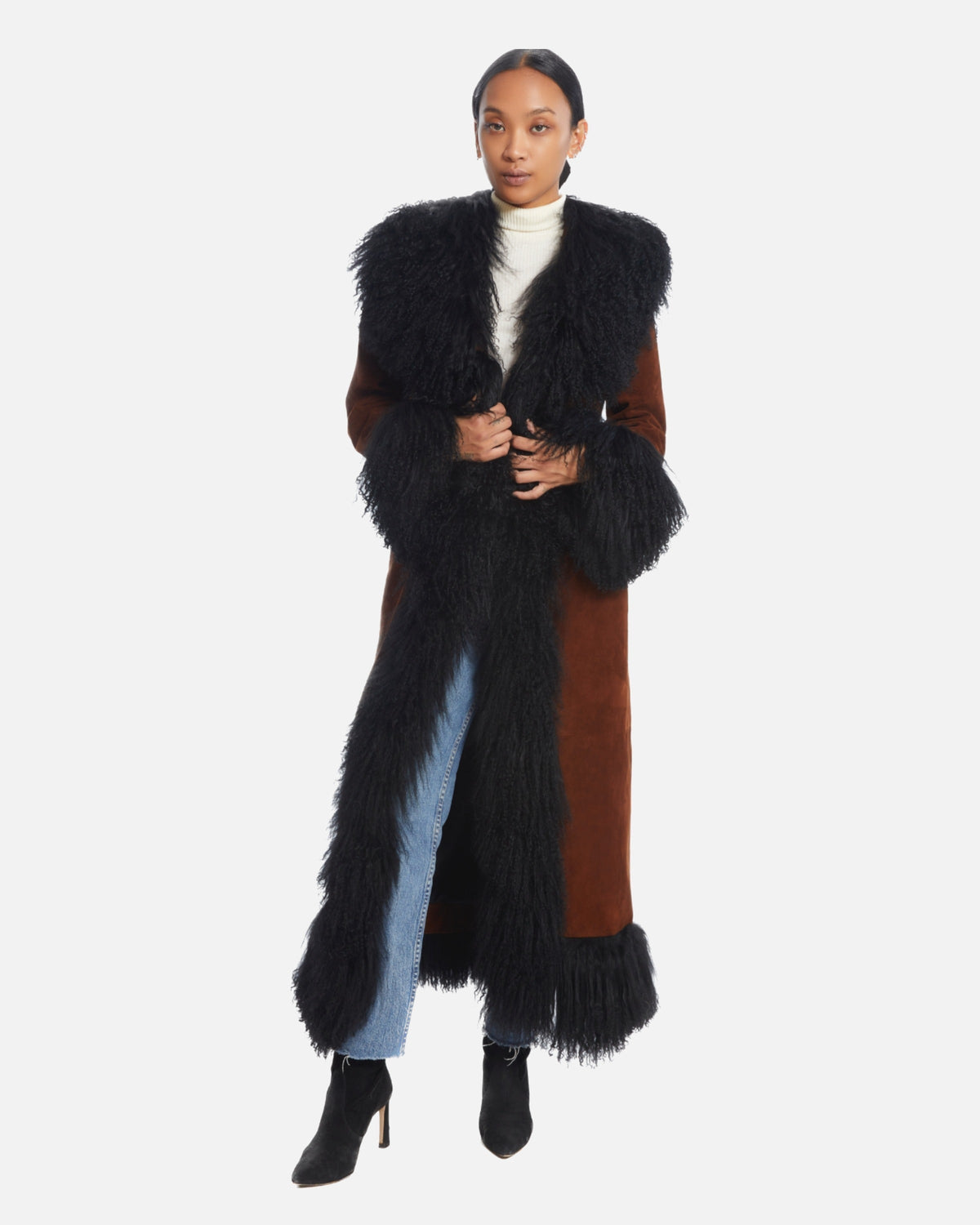 Dorothy Suede Maxi Coat