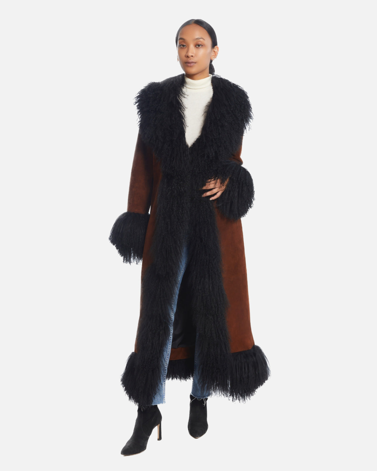Dorothy Suede Maxi Coat