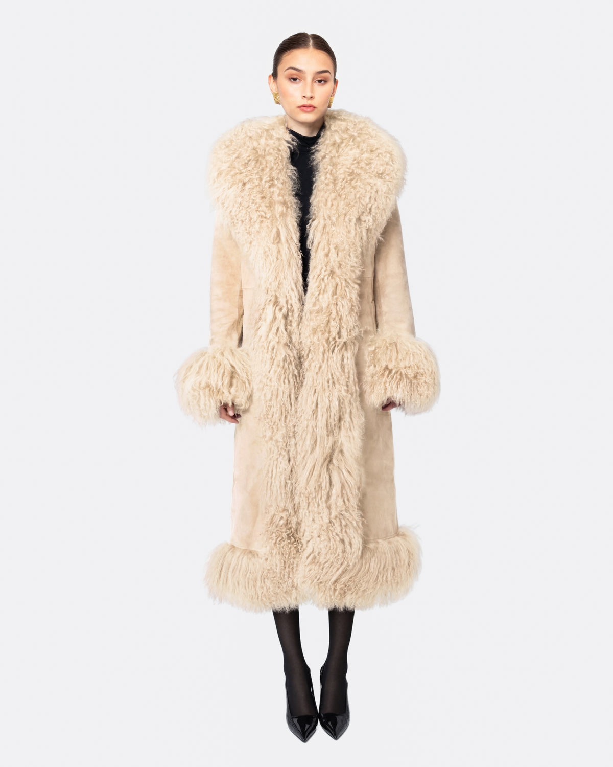 Dorothy Suede Maxi Coat