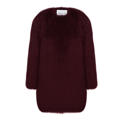 Carrie Shearling Midi Coat