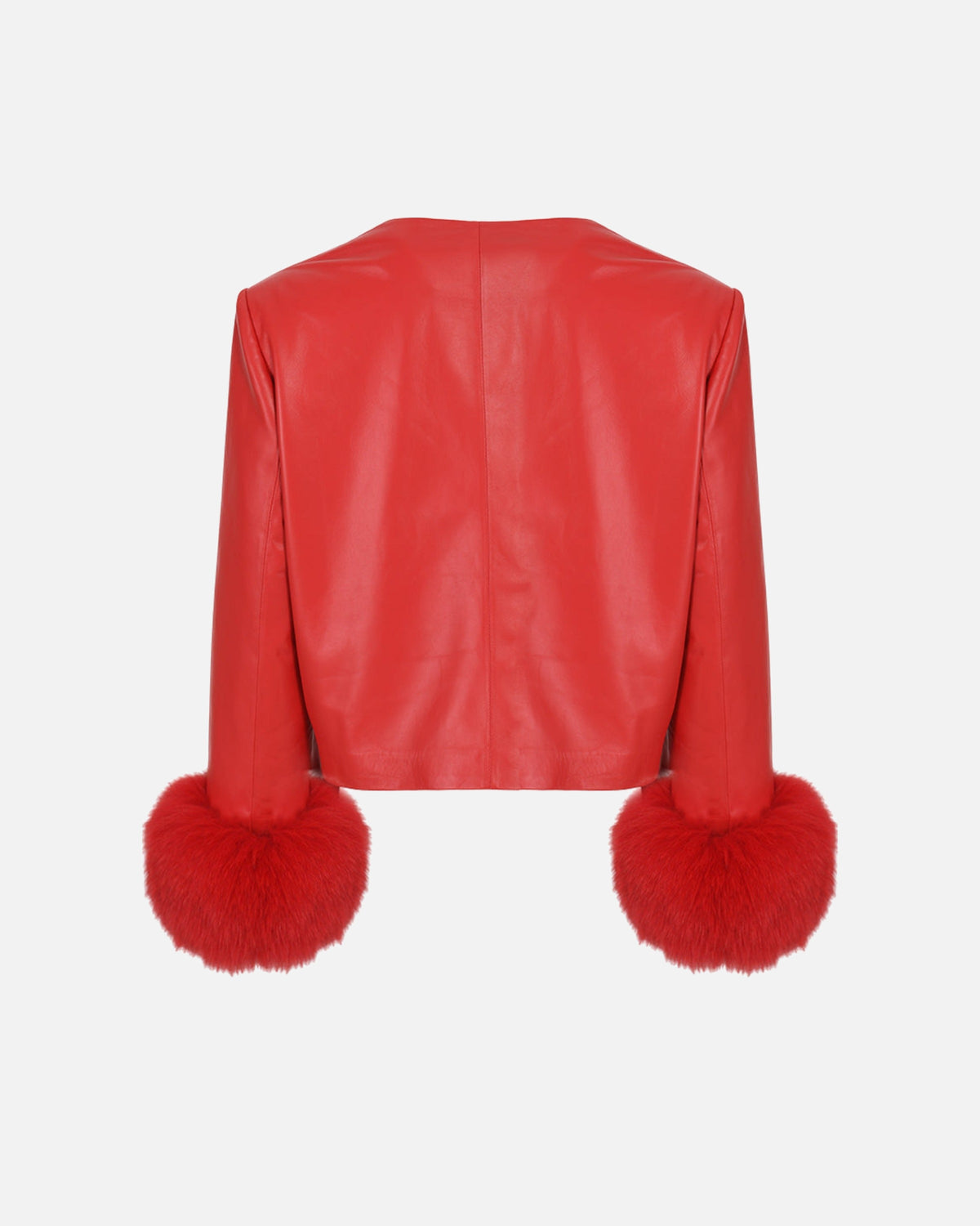 Dawson Leather Shearling Trim Jacket