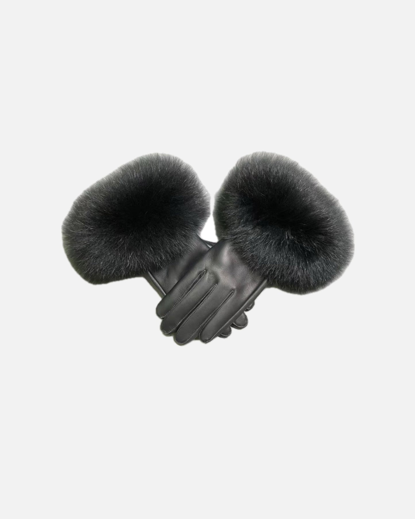 Dawson Shearling Trim Leather Gloves