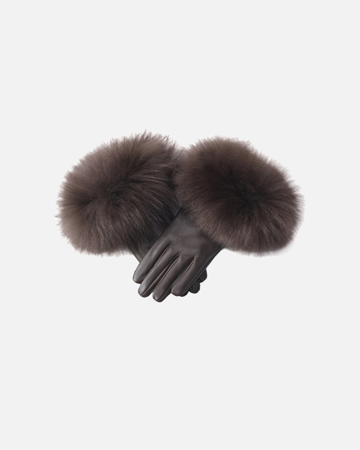 Dawson Shearling Trim Leather Gloves